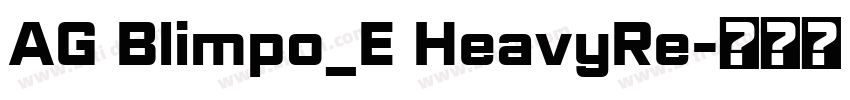 AG Blimpo_E HeavyRe字体转换